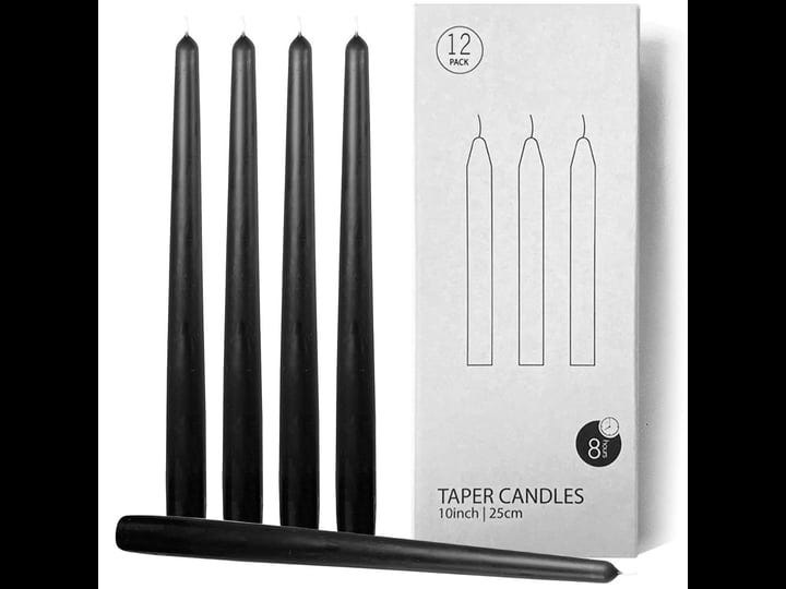 12-pack-black-taper-candles-topsics-10-inch-unscented-black-long-candles-low-heat-halloween-taper-ca-1