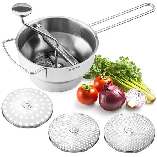 navaris-food-mill-8-1-stainless-steel-rotary-food-mill-sieve-grater-with-3-grinding-discs-vegetable--1