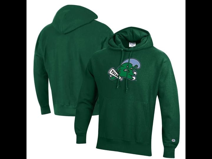 mens-champion-green-tulane-wave-reverse-weave-fleece-pullover-hoodie-1