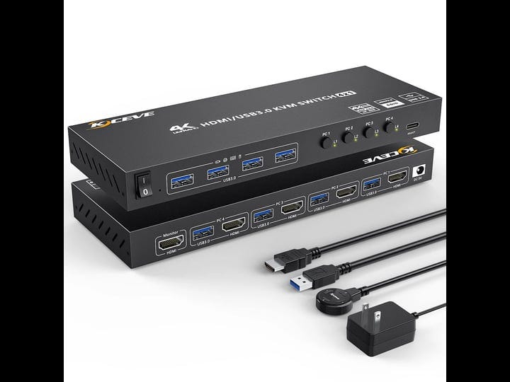 usb-3-0-kvm-switch-hdmi-4-port-support-4k60hz-2k120hz-rgb-4-4-4-simulation-edid-hdmi-usb-switch-4-in-1