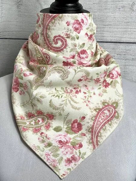 Vintage Pearle Paisley Cotton Bandana | Image