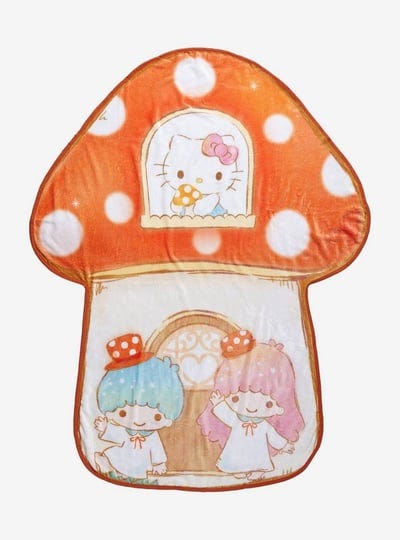 hello-kitty-and-friends-mushroom-figural-throw-blanket-1