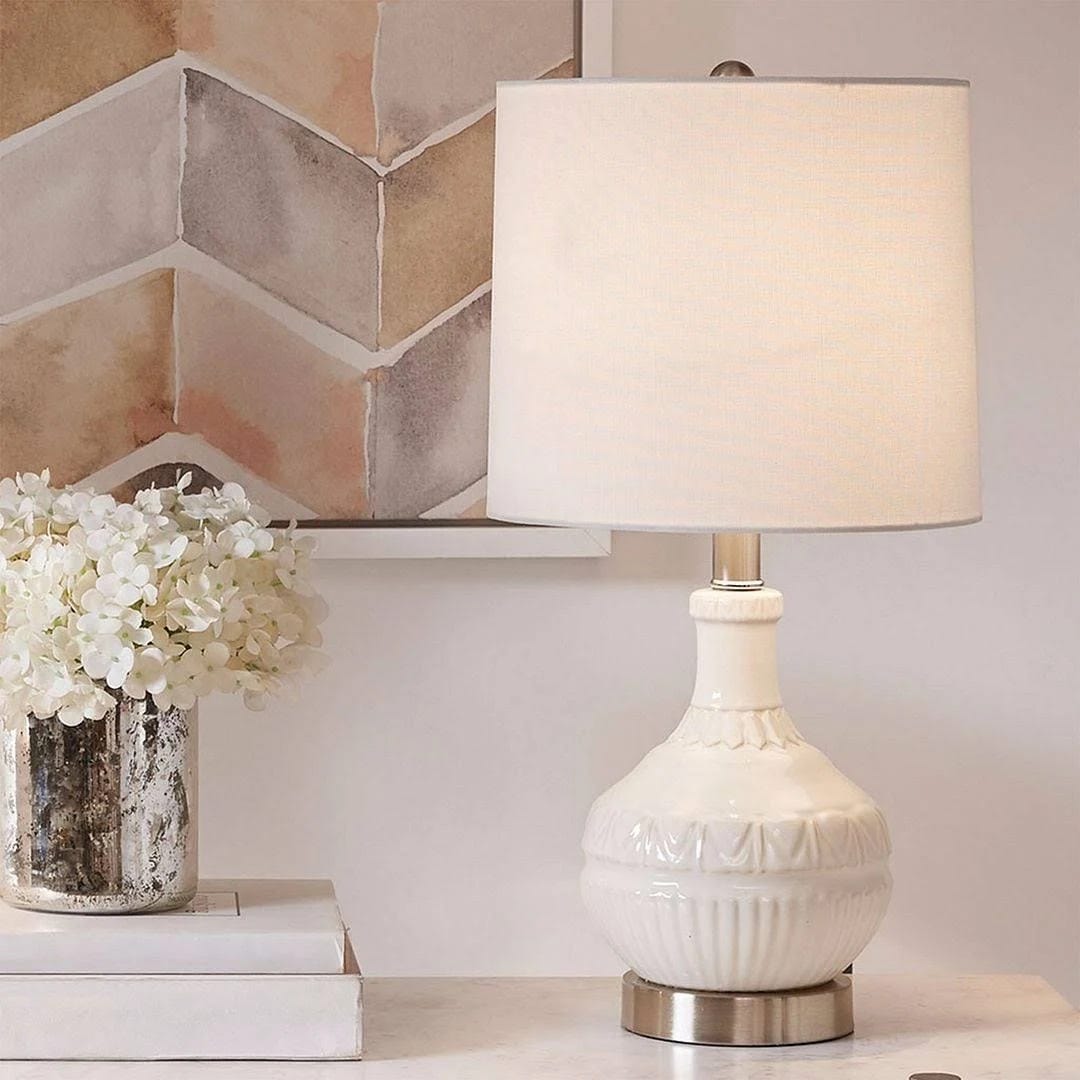 Embossed Boho Table Lamp for Bohemian-Inspired Lighting | Image