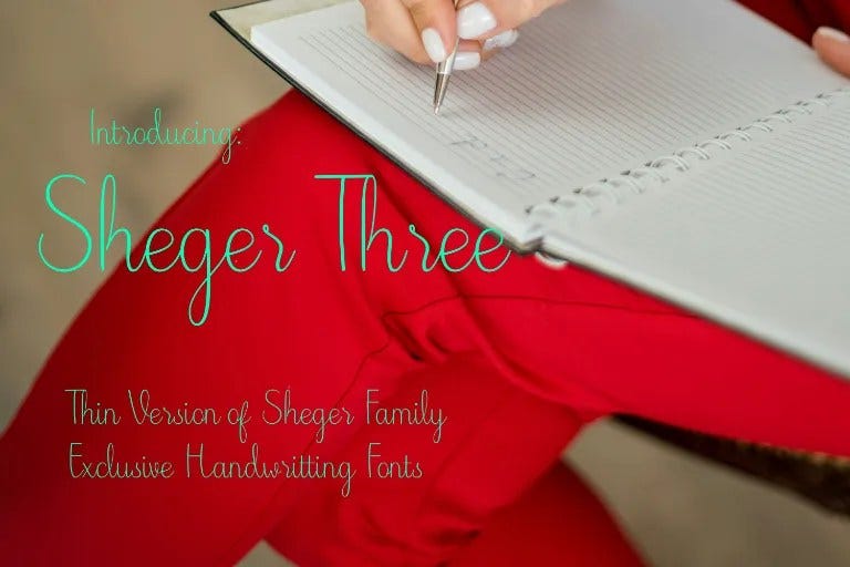 Sheger Three Font 1