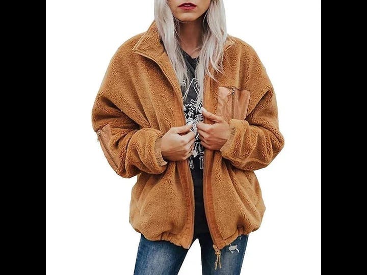 women-sherpa-jacket-faux-fur-long-sleeve-lapel-fleece-zipper-coat-with-pockets-brown-l-1