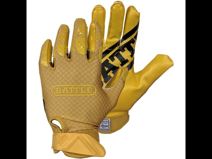 battle-sports-triple-threat-football-receiver-gloves-gold-1