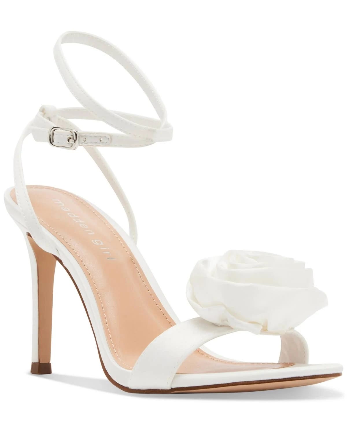Madden Girl Blooming White Dress Nude Stiletto Heel Shoes: Comfortable, Stylish, and Affordable | Image