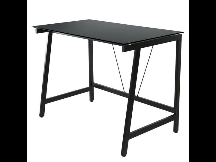 onespace-contemporary-glass-writing-desk-steel-frame-black-1