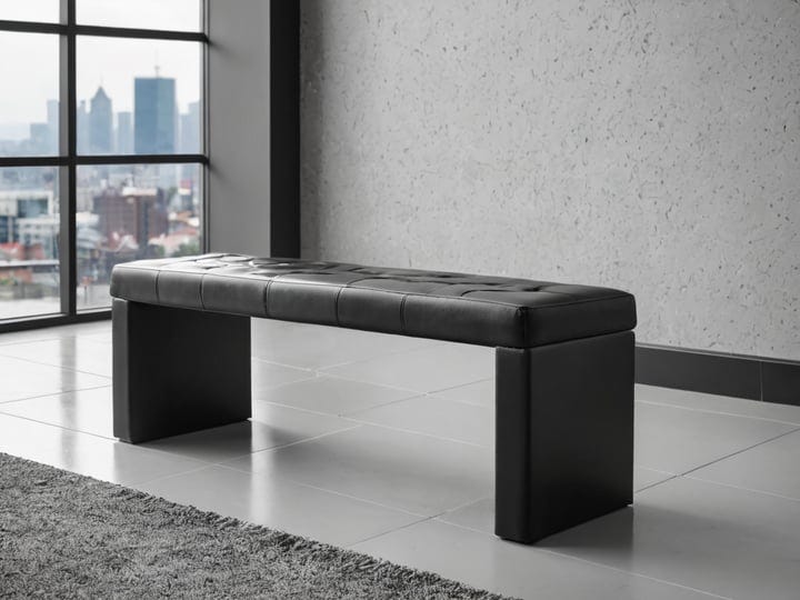 Black-Faux-Leather-Benches-3