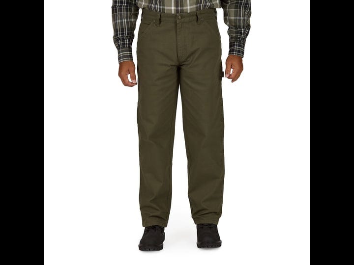 smiths-workwear-duck-canvas-carpenter-pants-for-men-black-olive-size-40-31