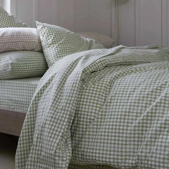 pear-small-gingham-cotton-flat-sheet-size-twin-by-piglet-in-bed-1