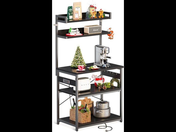 odk-bakers-rack-with-power-outlet-coffee-bar-with-storage-5-tiers-microwave-stand-kitchen-rack-16-5--1