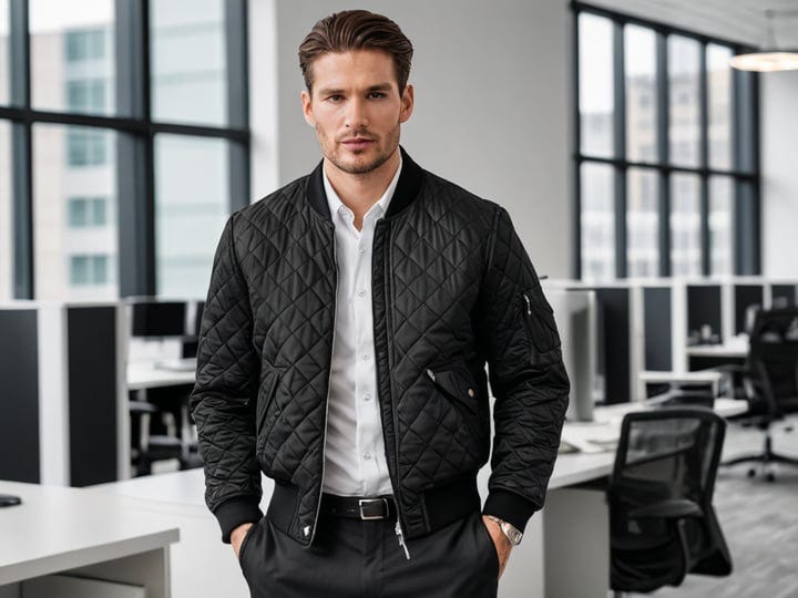 Black-Quilted-Bomber-Jacket-4