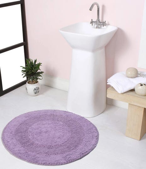 home-weavers-radiant-collection-absorbent-100-cotton-soft-bath-rug-machine-washable-30-inch-round-pu-1