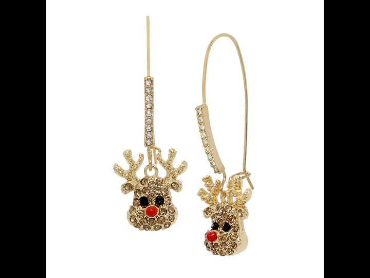 betsey-johnson-mini-reindeer-drop-earrings-brown-1