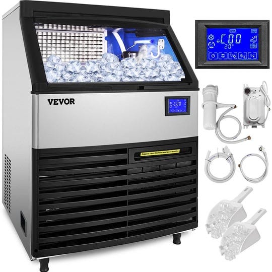 vevor-commercial-ice-machine-ice-maker-265lbs-24hrs-with-99lbs-bin-stainless-steel-etl-1
