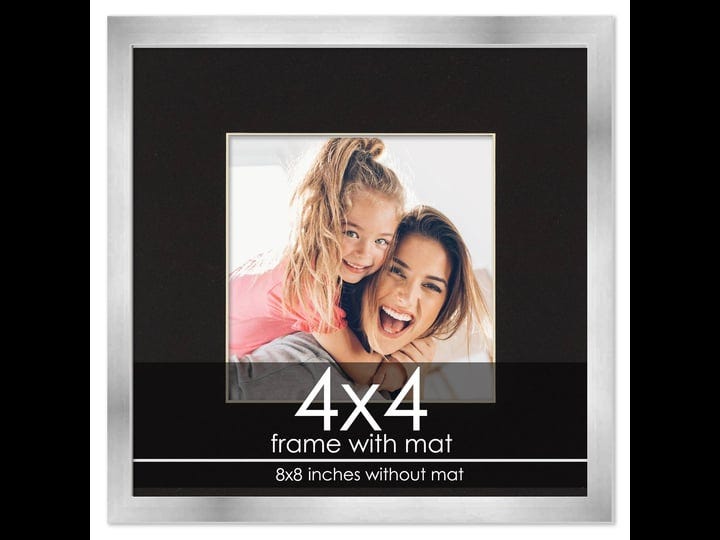 4x4-frame-with-mat-silver-8x8-frame-wood-made-to-display-print-or-poster-measuring-4-x-4-inches-with-1