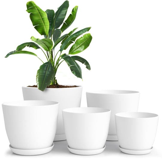 pack-of-5-plastic-planters-with-drainage-adamsbargainshop-1