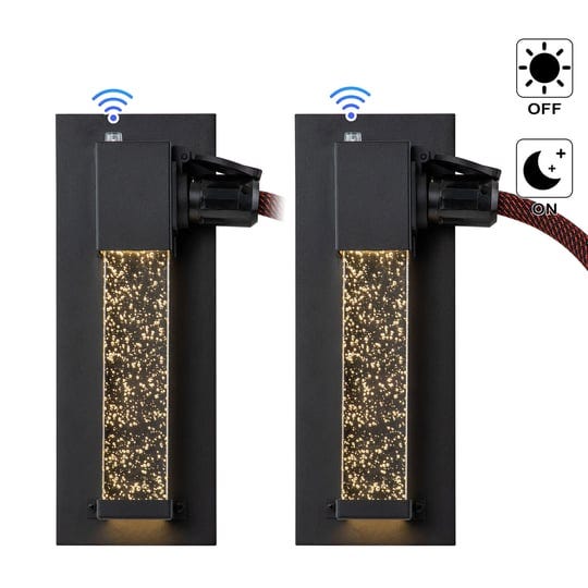 2-pack-matte-black-dusk-to-dawn-led-outdoor-wall-light-with-outlet-1