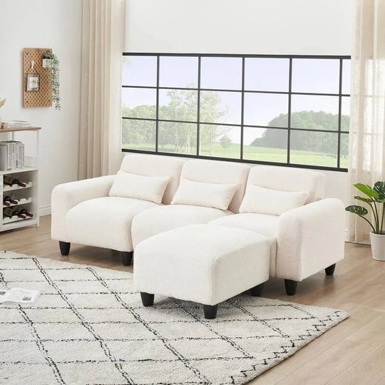 84-6-teddy-velvet-l-shaped-modular-sofa-white-1