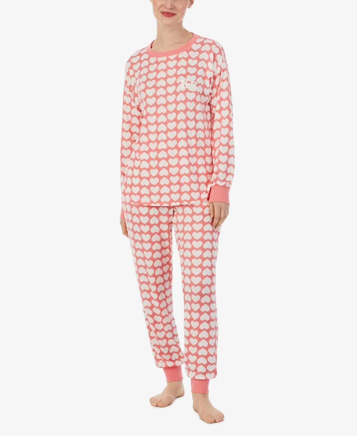 Cozy Kate Spade Pajama Set in Light Pink | Image