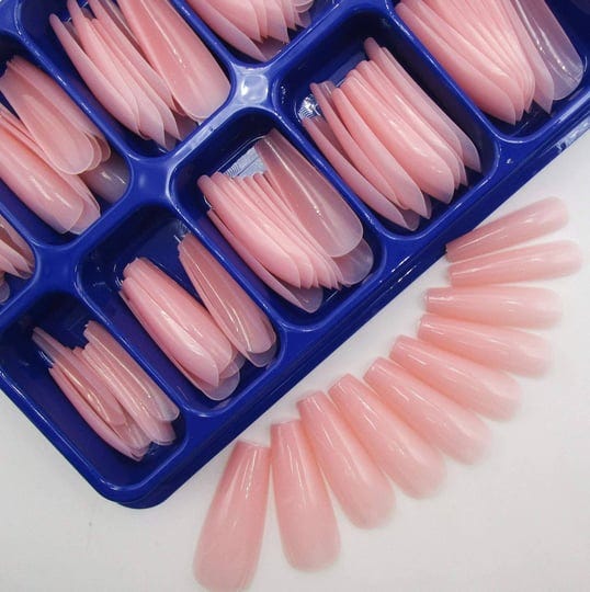 loveourhome-100pc-colored-long-coffin-false-nails-artificial-acrylic-tips-ballerina-shape-nude-pink--1