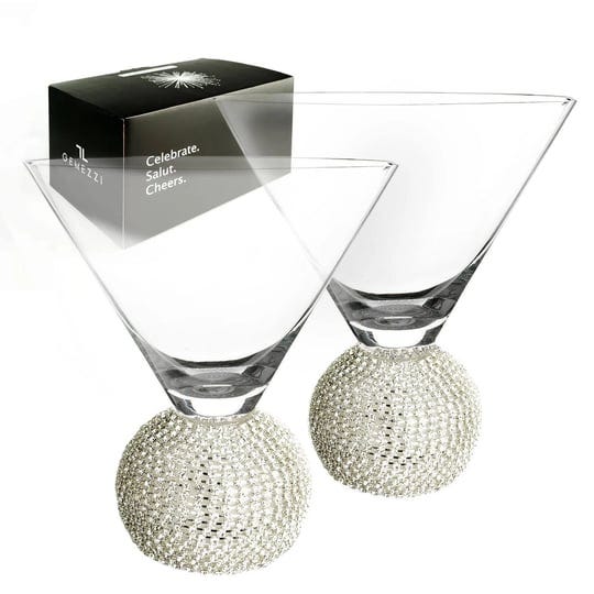 gemezzi-stemless-martini-glasses-set-of-2-silver-stemless-modern-cocktail-glass-crystal-ball-base-in-1