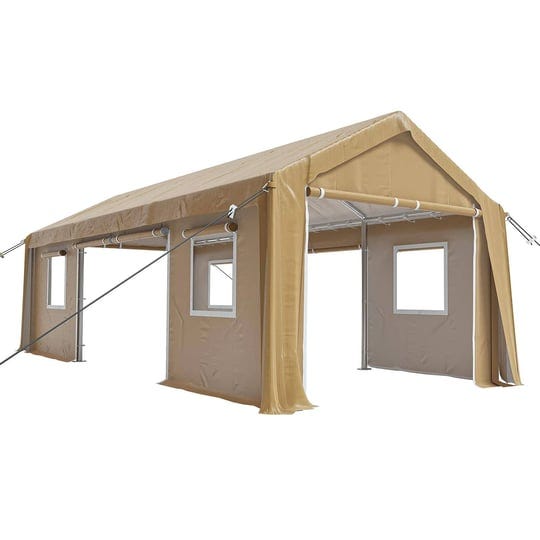 13x20heavy-duty-carport-canopy-portable-garage-4-roll-up-doors-4-windows-all-season-tarp-for-car-tru-1