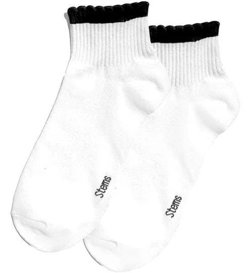 stems-ruffle-sport-2-pack-ankle-socks-in-white-black-1