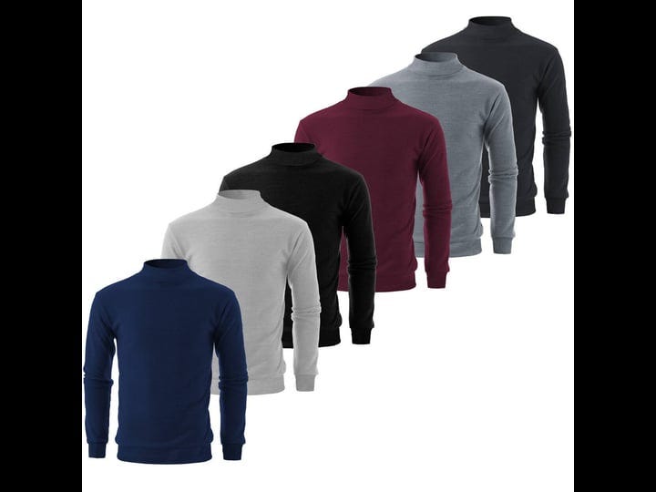 bargain-hunters-multi-pack-mens-winter-warm-cozy-knit-slim-fit-mock-neck-sweater-size-large-1