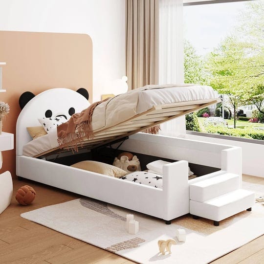twin-size-lift-up-upholstered-daybed-with-bear-shaped-headboard-hydraulic-system-cute-sofa-bed-frame-1
