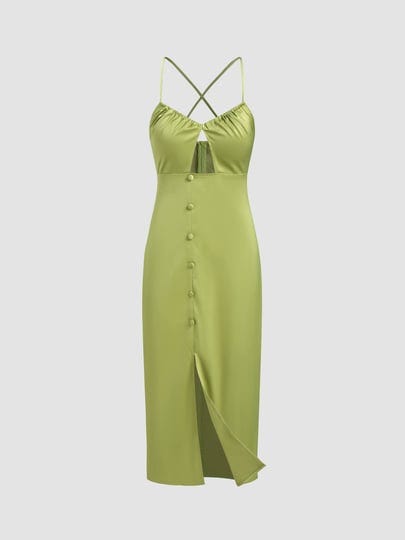 cider-wedding-guest-dress-cut-out-button-slit-cami-dress-for-coffee-shop-exhibitionm-green-1
