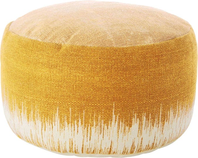 nourison-life-styles-stonewash-drum-pouf-mustard-1