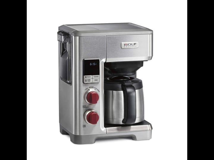 wolf-gourmet-10-cup-coffee-maker-with-water-filtration-stainless-steel-red-knob-1
