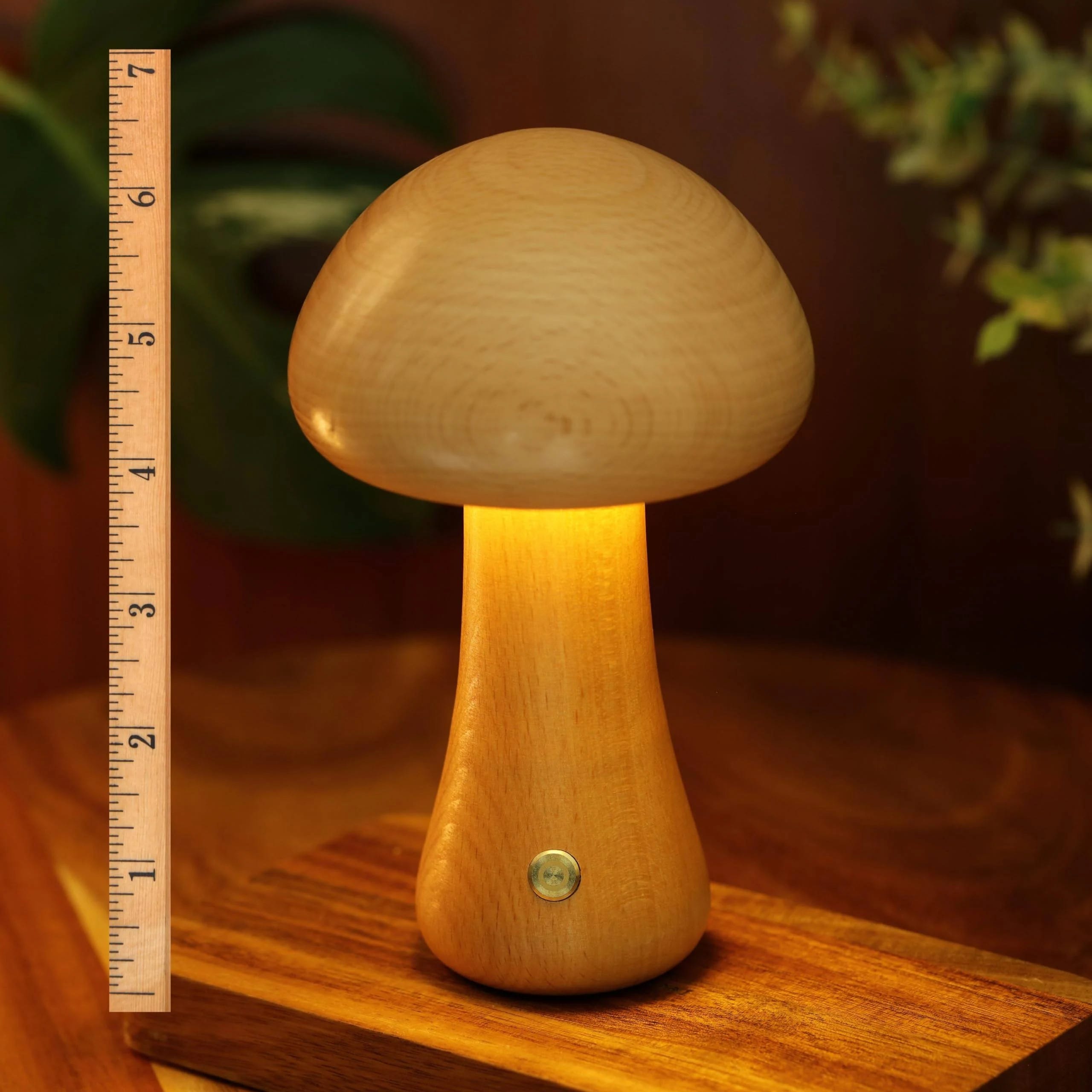 Elegant Cordless LED Mushroom Lamp for Ambient Lighting | Image