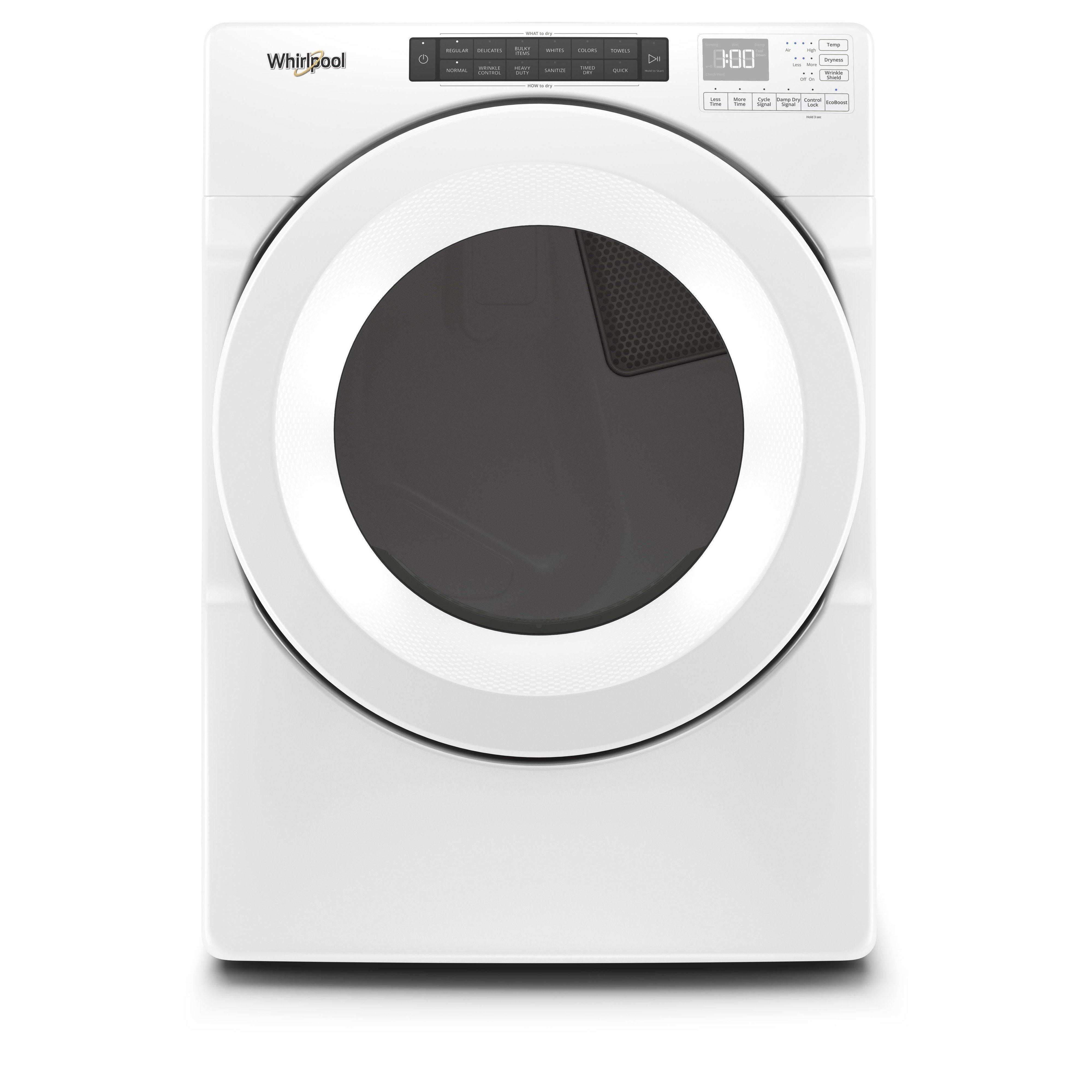 Whirlpool 7.4 Cu Ft Electric Dryer in White | Image