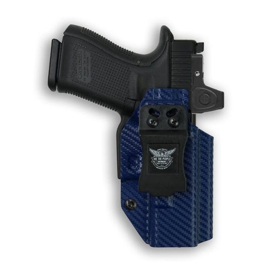 1911-3-25-defender-45acp-no-rail-only-iwb-holster-blue-carbon-fiber-left-1