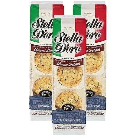 Stella D'Oro Almond Delight Cookies - Kosher Treat with Sliced Almonds and Great for Refreshment Trays | Image