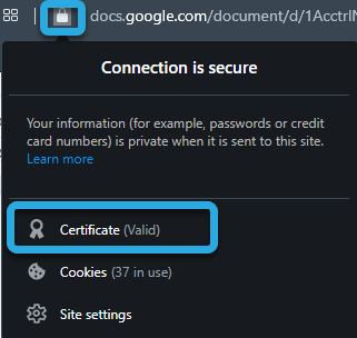 ssl connection secure example