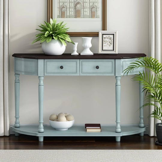 manystars-retro-curved-design-open-style-shelf-solid-wooden-entryway-frame-with-legs-2-top-drawersha-1