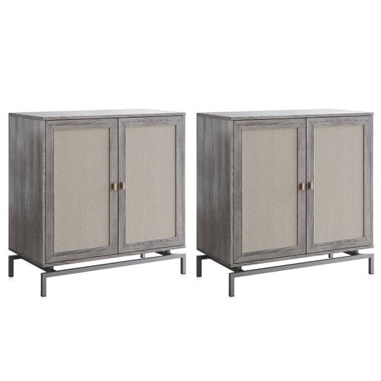 belleze-sideboard-buffet-cabinet-set-of-2-storage-cabinet-with-rattan-doors-buffet-table-with-metal--1