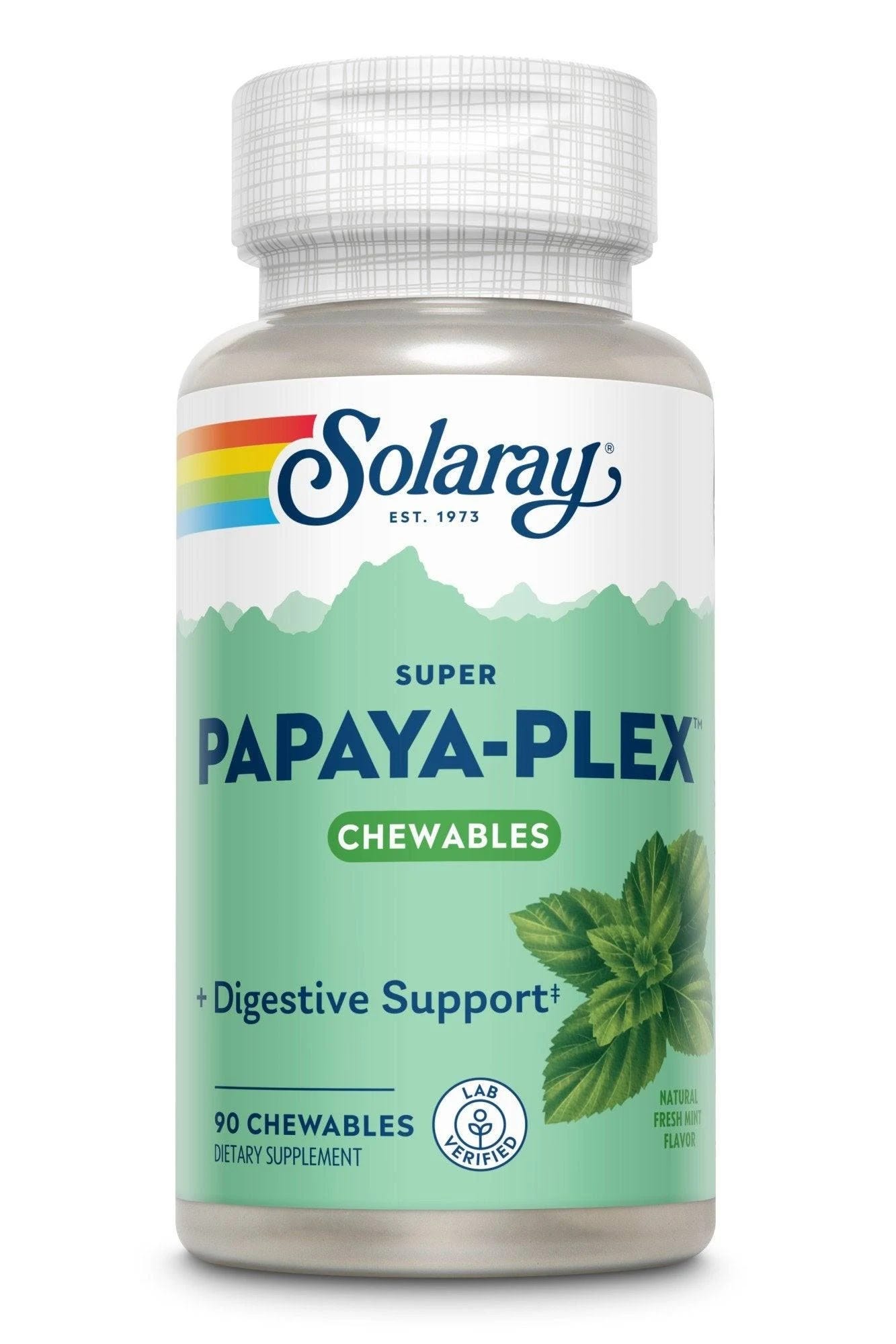 Natural Solaray Super Papaya-Plex Digestive Enzyme Supplement | Image