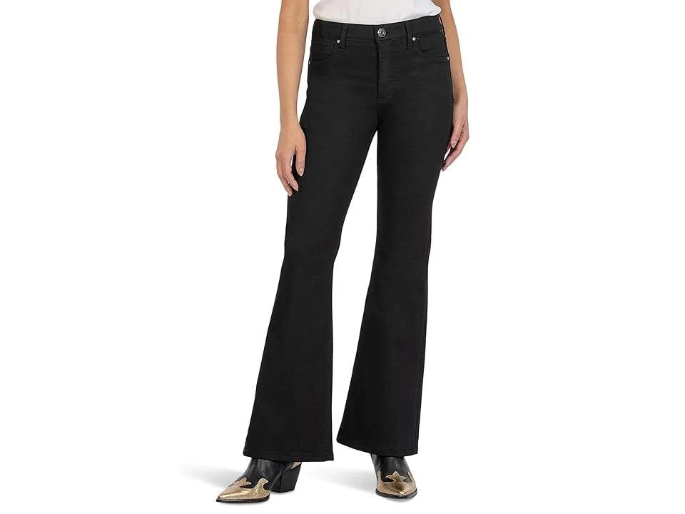 Trendy High-Rise Flared Jeans for Women | Image