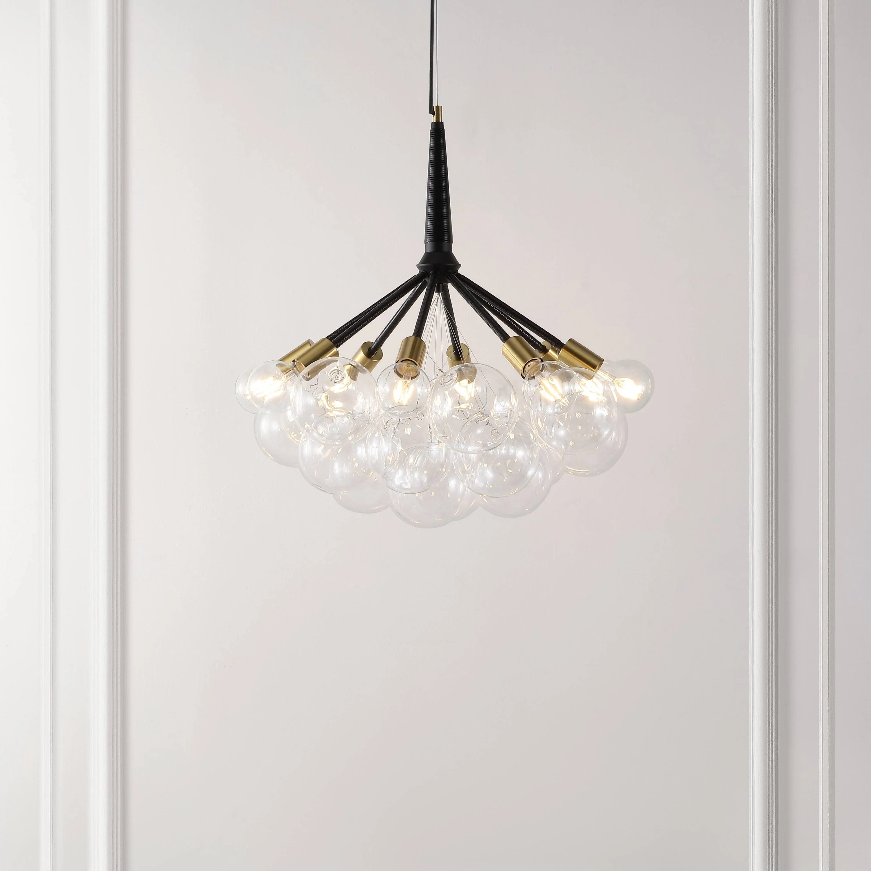 Colorful 26-Inch 8-Light Chandelier for Entryway, Dining, or Living Space | Image