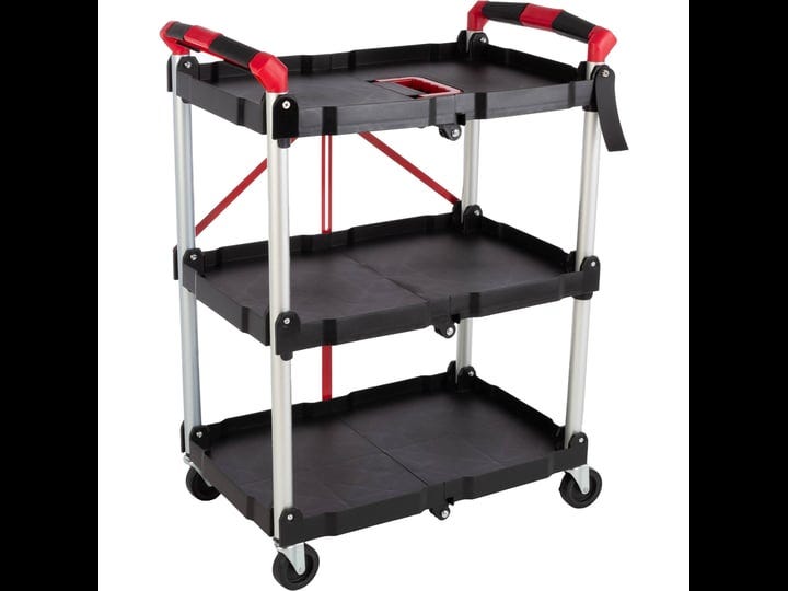 stalwart-folding-cart-collapsible-cart-with-50lb-capacity-per-shelf-1