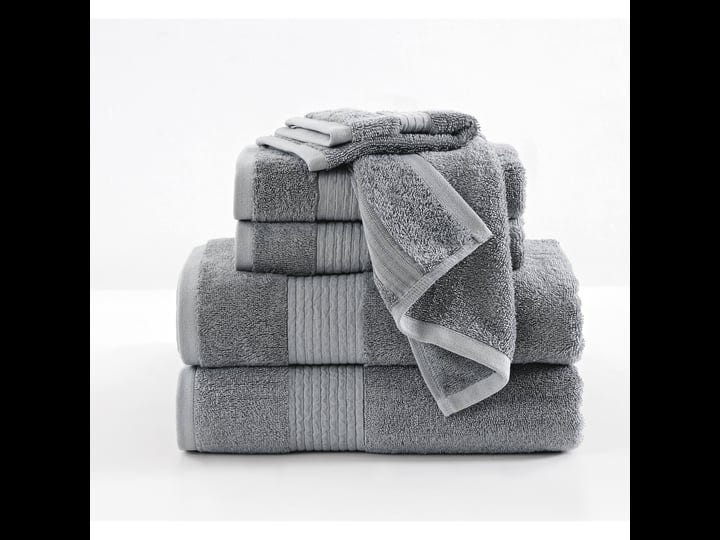 brooklyn-loom-cotton-tencel-6-piece-towel-set-grey-1