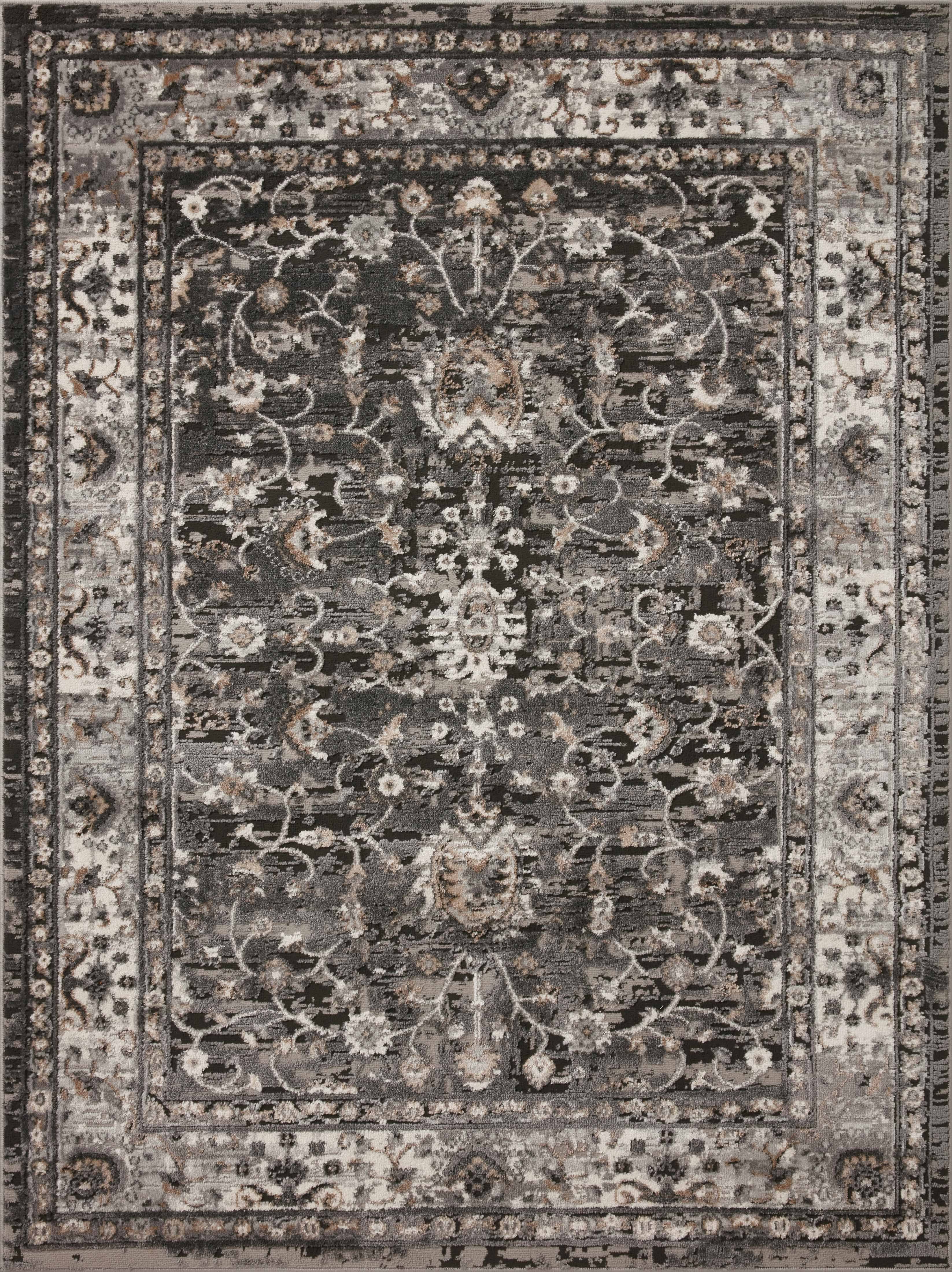 Loloi II Estelle EST-02 Charcoal Grey Area Rug | Image