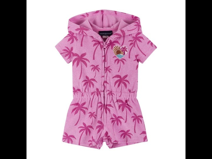 andy-evan-palm-print-terry-cloth-hooded-cover-up-romper-in-pink-palms-1