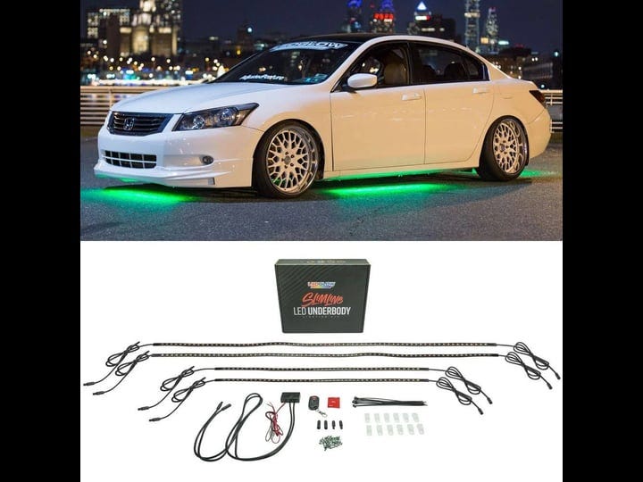 ledglow-4pc-green-smd-led-slimline-underbody-underglow-lighting-kit-1