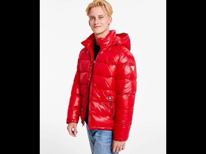 guess-mens-hooded-puffer-coat-crimson-size-s-1
